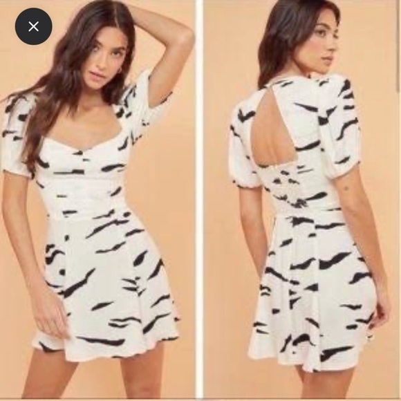 Reformation Black and White Dress - Picture 1 of 9
